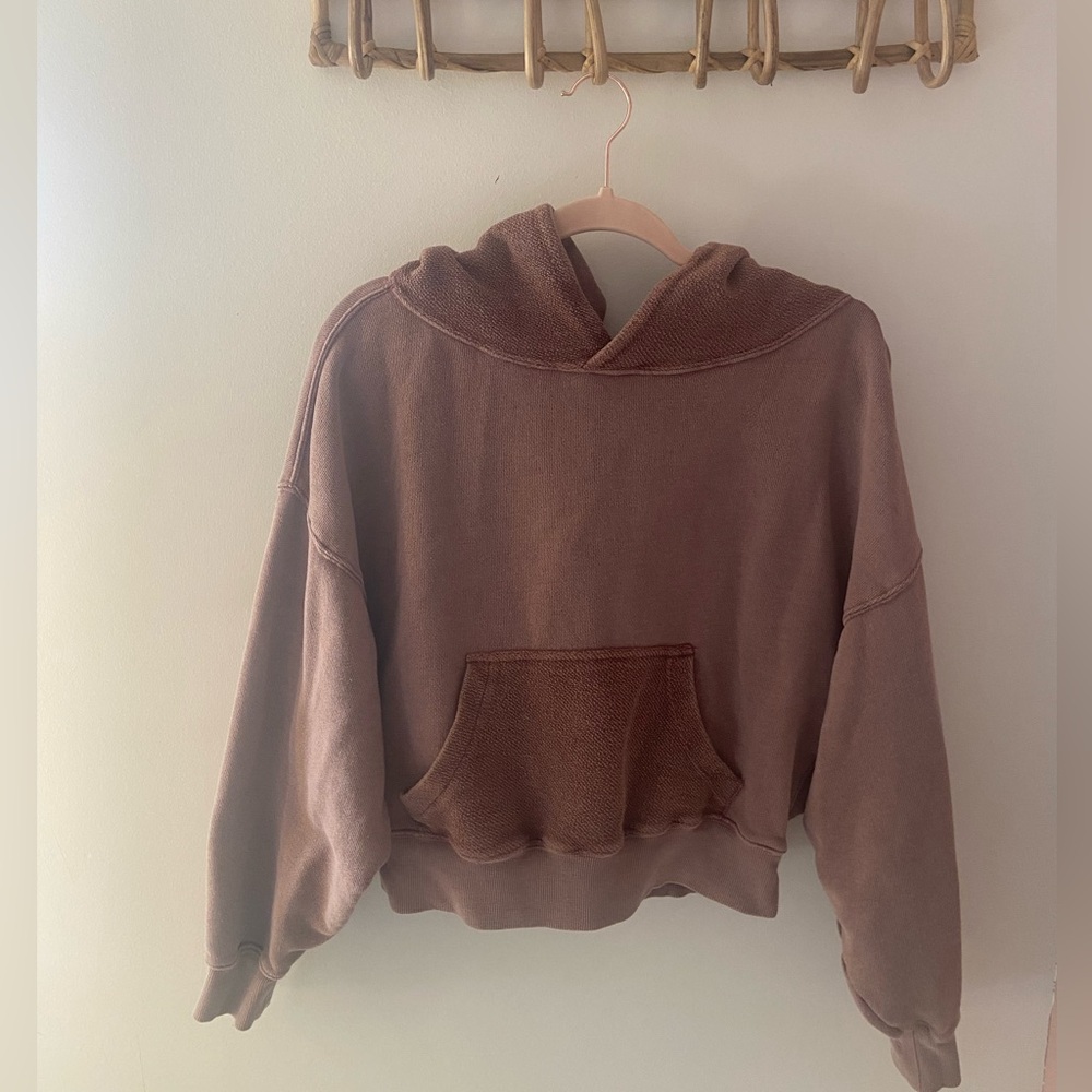 Free People terrycloth hoodie